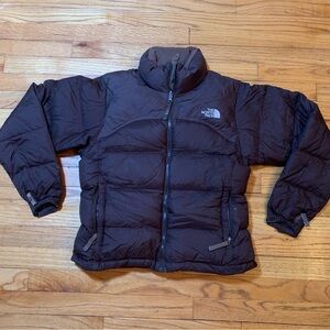 North Face Brown Puffer Jacket 700 Womens Size Small Goose Down Fill